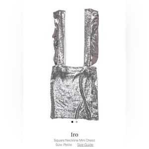 IRO sequin skirt with straps